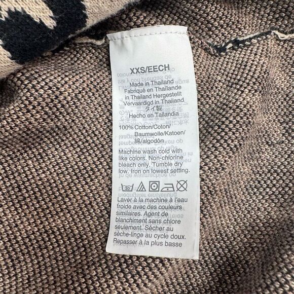 EUC J. Crew Women's Leopard Print Sweater Dress Brown Knee Length XXS - Picture 4 of 8